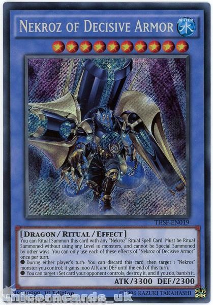 THSF-EN019 Nekroz of Decisive Armor Secret Rare 1st Edition Mint YuGiOh Card