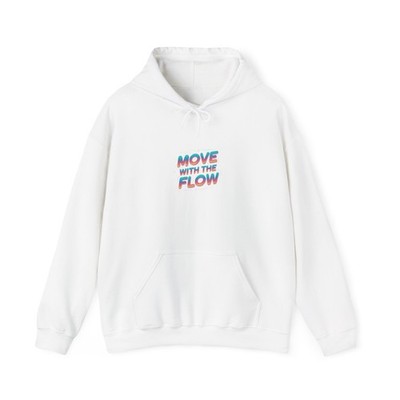 Move With The Flow Hoodie | kinetic typography, glitch text design
