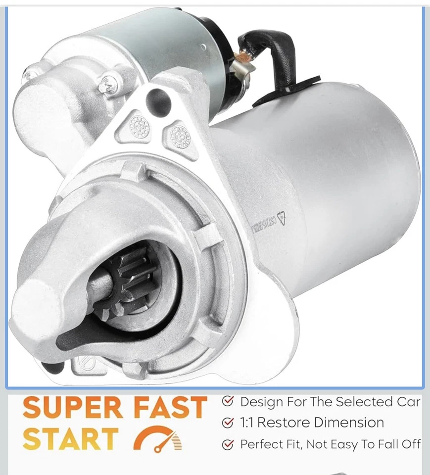 TRQ Starter Fits 2008-2012 Chevrolet Colorado 08-09 Trailblazer GMC Canyon Envoy - Image 3 of 3