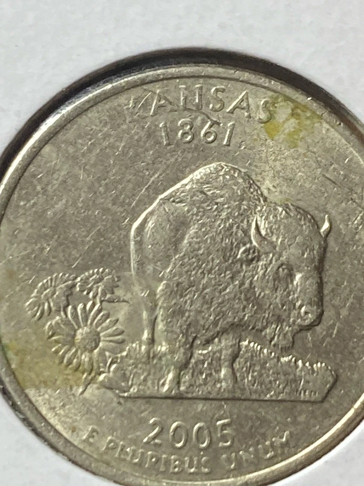 2005 P Error Washington Quarter kansas - Image 2 of 2