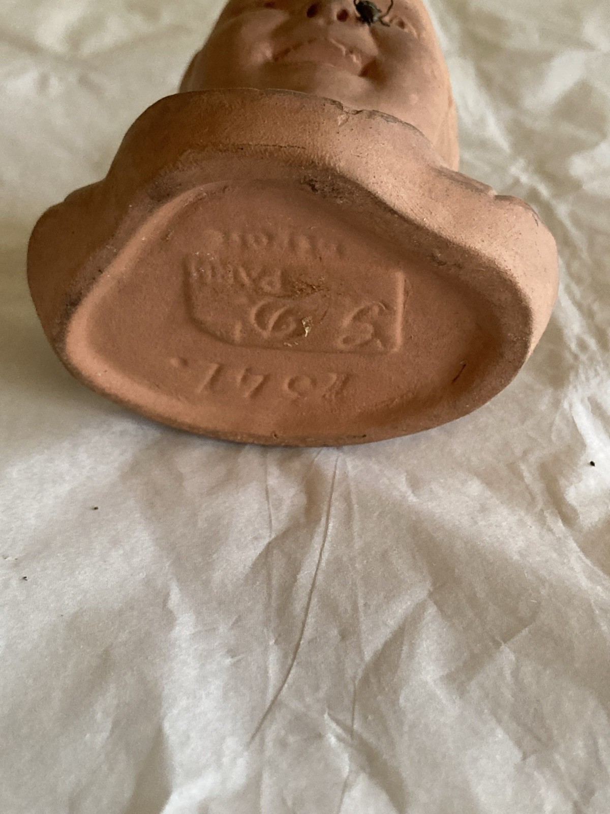 Antique Rare GEORGES DREYFUS Paris 1900 Couture/Limoges Earthenware Needle Spike