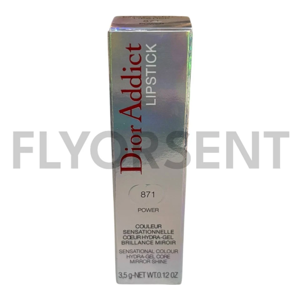 Dior Addict Lipstick Hydra-Gel Core Mirror Shine 871 POWER 0.12 oz New NIB - Image 2 of 4
