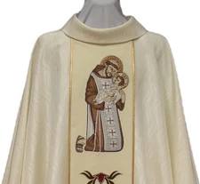 Christmas  Franciscan Chasuble Embroidered Vestment Kasel Messgewand Casula