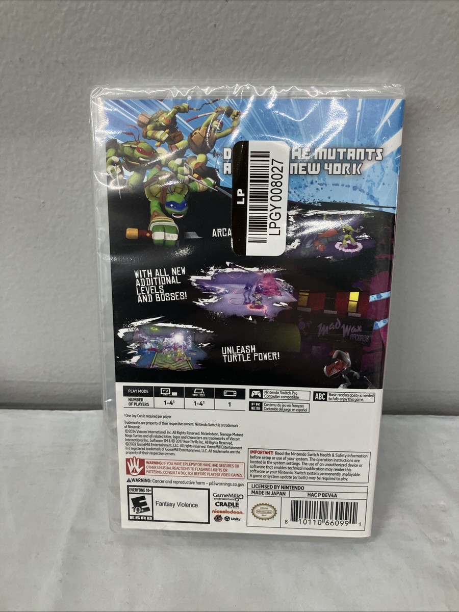 TMNT Arcade Wrath Of The Mutants - Nintendo Switch Teenage Mutant