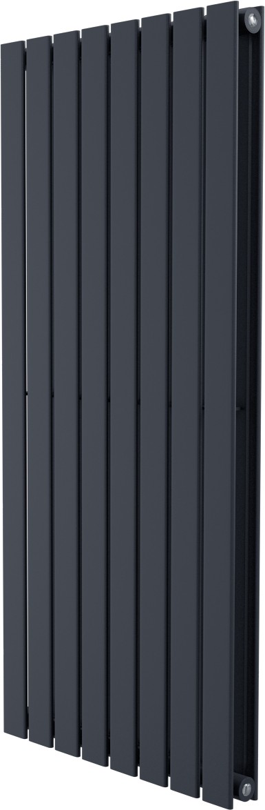 UK Radiators 1200x544mm Wide Double Panel Anthracite Designer Radiator 3897btus