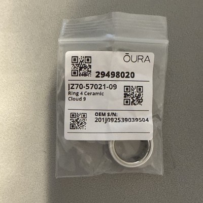 Oura Ring Gen 4 Ceramic Size 9 Cloud