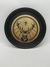J&auml;germeister Servietablett 37 Cm Durchmesser Goldener Hirsch Gummiert