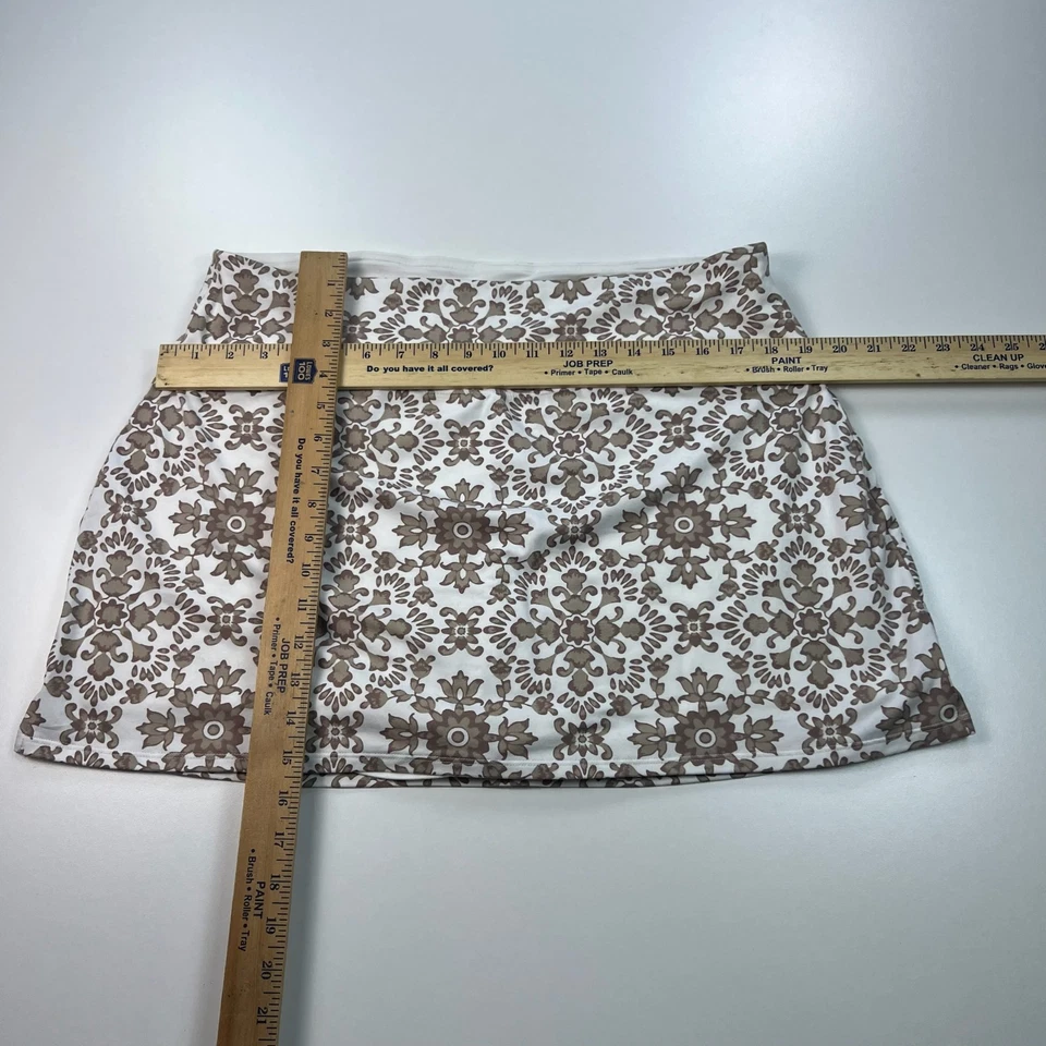 Soybu Skort Womens Extra Large XL White Geometric Lightweight Stretch Athleisure - Image 3 of 4