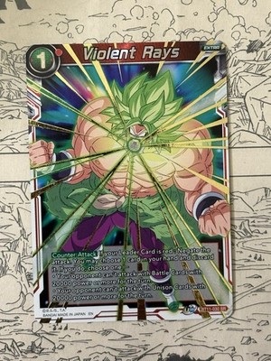 Violent Rays Rare Foil Card BT11-030 SR Dragon Ball Super Masters Card Game CCG