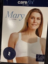 Carefix Mary 3343 Seamless Post-Op Bra White, Size LARGE
