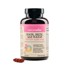 Hair Skin and Nails , Biotin 5000mcg w/Hyaluronic Acid, Collagen for with , B...