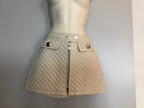 Women’s beige Dolce & Gabbana leather mini skirt size 38 - 第 1/10 張圖片
