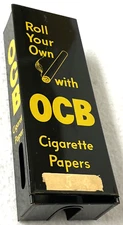 VINTAGE 5c OCB ROLLING PAPERS STORE DISPENSER,MERCHANDISER,METAL,STASH,GIFT,PROP