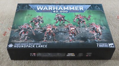 Games Workshop Warhammer 40k Chaos Knights Battleforce Houndpack Lance Neu in OVP New