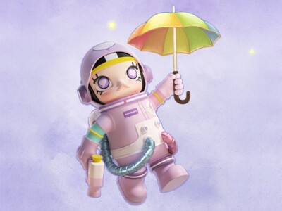 POP MART MEGA SPACE MOLLY 400%+100% Sweet Dream Bears Care Bares