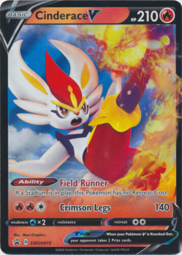 Cinderace V - SWSH015 Sword & Shield Promo Near Mint Pokemon TCG