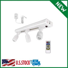 Ceiling Track Light Fixture Modern Wall LED Kitchen Spot Artwork Plug In Remote