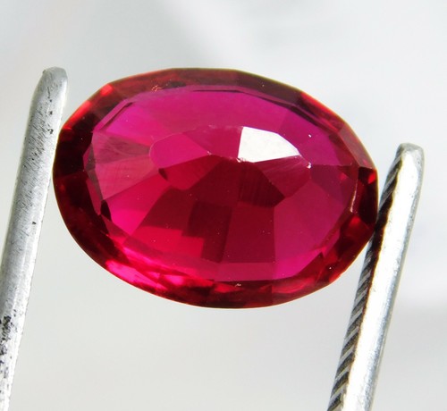 6.5 Ct Natural Certified Untreated Precious Oval Red Mozambique Ruby Gemstone - Picture 3 of 3
