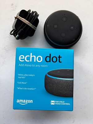 Amazon Echo Dot (3rd Generation) Smart Speaker - Charcoal