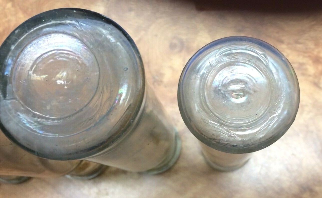 Vintage Collection of 6 Clear Glass Condiment Bottle (circa 18901910) eBay