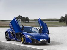 Cars mclaren 650s 2015 gt Desk Mat Stitched