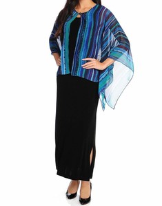 chiffon poncho dress