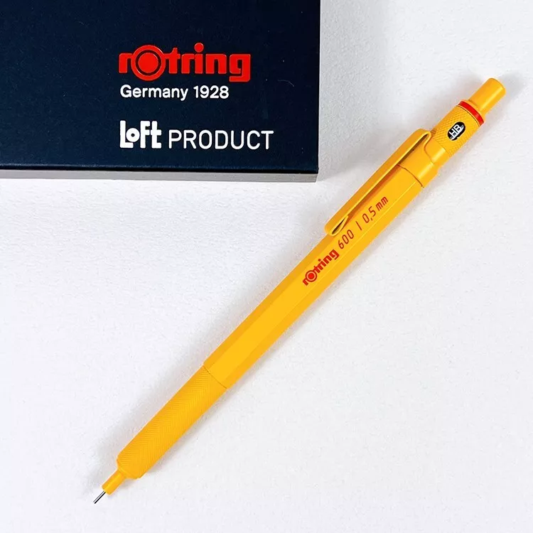 Rotring 600 Loft Limited Color Yellow Mechanical Pencil 0.5 mm With Box New