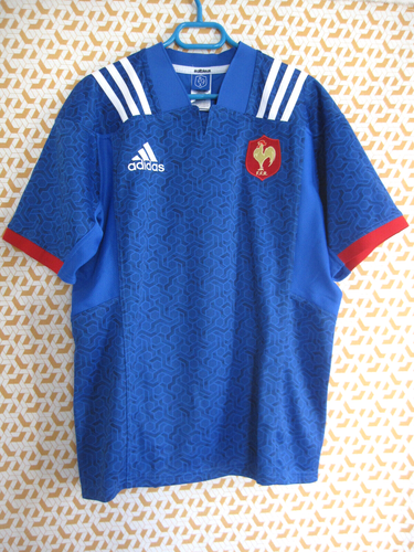 Maillot Rugby Equipe QUINZE de FRANCE 2017 Adidas Vintage FFR homme - XL - Picture 2 of 6