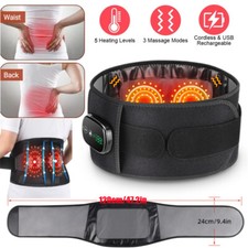 Electric Red Light Compression Vibratation Massage Belt Lumbar Support for Back