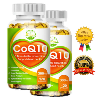 (2pack) CoQ 10 Coenzyme Capsules Q10 Supplement Support Blood Sugar Heart Health