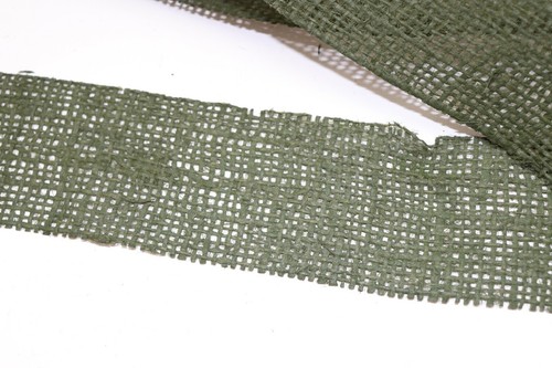 US OD Sackleinenhelm Netz Tarnung 2""w x 36""l = 1 Yard je E6301 - Bild 2 von 6
