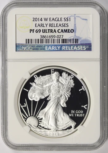 2014-W $1 Proof American Silver Eagle NGC PF69UCAM Early Releases