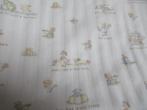 Vintage Carters Babydecke Mary Had Little Lamm Little Piggies Kinderzimmer Reim - Bild 7 von 8