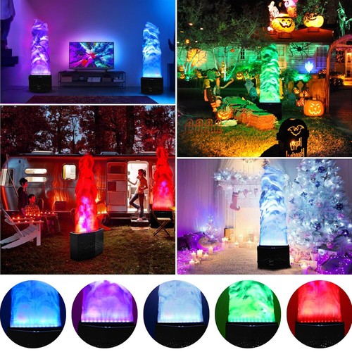 RGB Fake Fire Flame Light w/36 LED Light for Stage DJ Party Nightclub Campfire - Picture 6 of 13