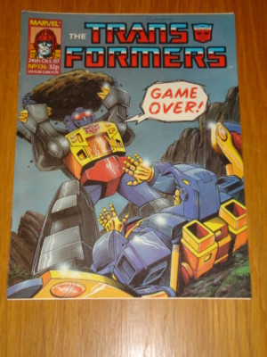 TRANSFORMERS BRITISH WEEKLY #136 MARVEL UK COMIC 1987