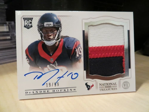 National Treasures Autograph Rookie Jersey Texans DeAndre Hopkins 19/99   2013