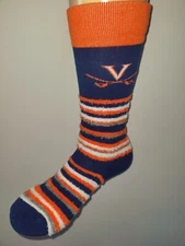 Virginia Cavaliers Women's Fuzzy Stretch Blend NCAA Crew Team Socks