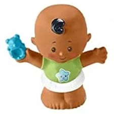 Replacement Green Star Shirt Baby Figure for Little People 1-2-3 Babies Playdate