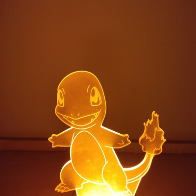 Pokemon 2020 Charmander LED USB or Battery Powered Display Light
