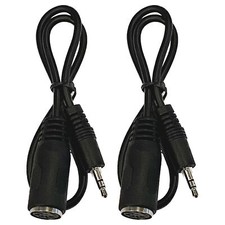 2 Pack Type-A MIDI to 3.5mm Adapter Cable 14 Inch for Musical Instruments