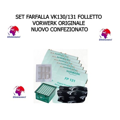 VK130/131 ORIGINAL VORWERK GOBLIN BUTTERFLY SET NEW PACKAGED UNIESSEC