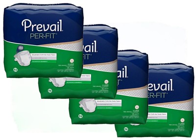 Prevail Per-Fit Adult Briefs X-Large Maximum Absorbency 60 briefs Brown Box USPS
