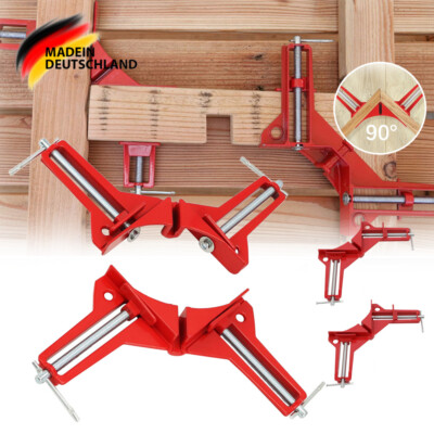 4 Stk 90 Grad Rechts Winkel Klemme,Winkelspanner Holzbearbeitungs Gehrungszwinge