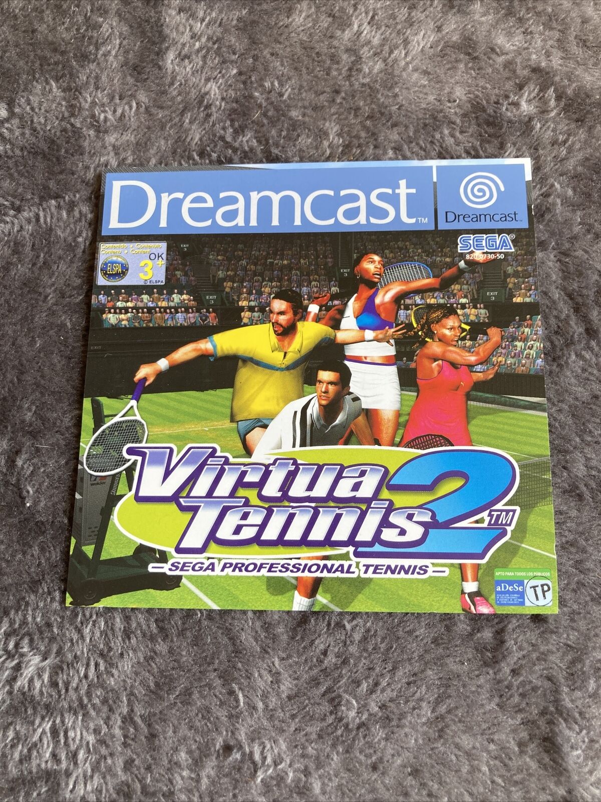 Jaquette Avant Officielle Du Sega Dreamcast Virtua Tennis 2