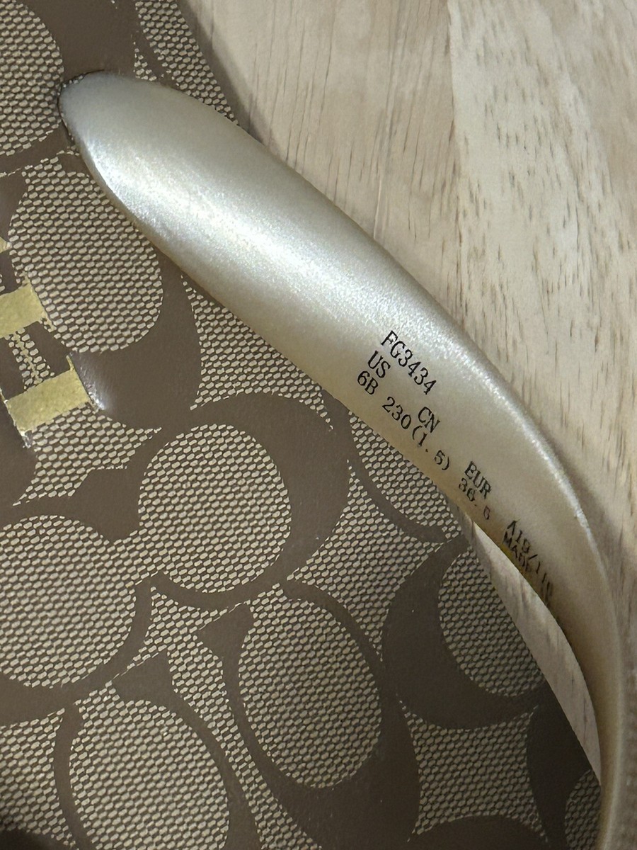 Coach Flip Flops Sandals Shoes Size 6 VGC | eBay