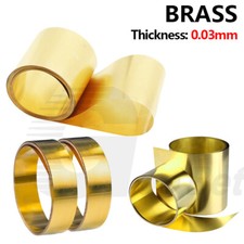 Brass Foil Roll 0.03mm Thick Metal Sheet Strip Band 10-300mm Width 1000mm Length