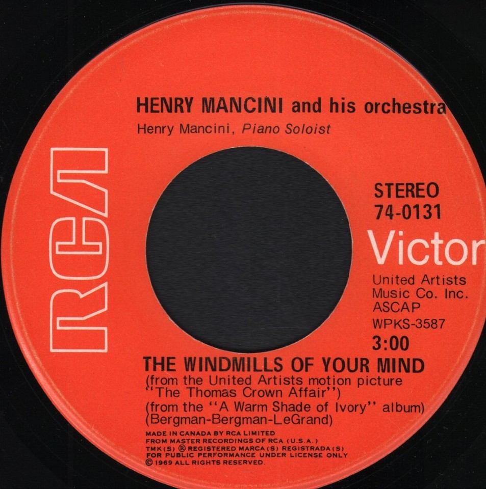 Henry Mancini and His Orchestra Love Theme From Romeo & Juliet 7" vinyl