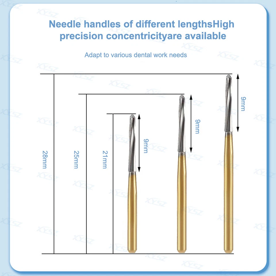 Cortadores de hueso de tungsteno de carburo de Zekrya quirúrgico dental fresas de acabado FG Bur Foto 2 de 4