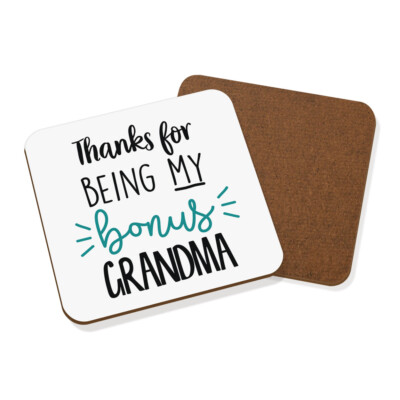 Thanks For Being My Bonus Oma Untersetzer Getränke Matte Schritt Muttertag genial