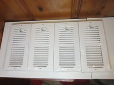 Lot of 4 Hart & Cooley 682M HVAC 12"x6" Vent Heat Air Register Steel Cover White